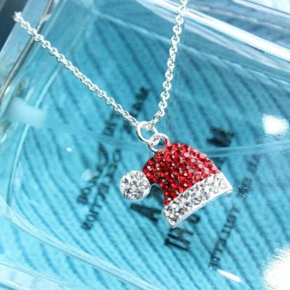 Jewelry - Luxury Christmas Cute Hat Rhinestone Pendants